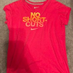 Pink nike shirt. Size large.